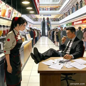 Chủ Tiệm Trà Sữa Đối Mặt