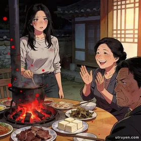 Đêm Ba Mươi, Mẹ Tôi Dọn Bàn Đồ Thừa Đãi Thông Gia