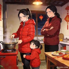 Đuôi cá trên bàn đêm Giao thừa