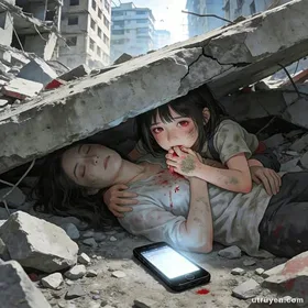 Khối Hộp Đen Dưới Đống Đổ Nát